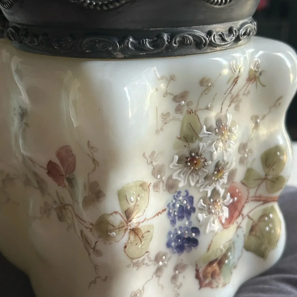 Elegant Floral Food Storage Jar